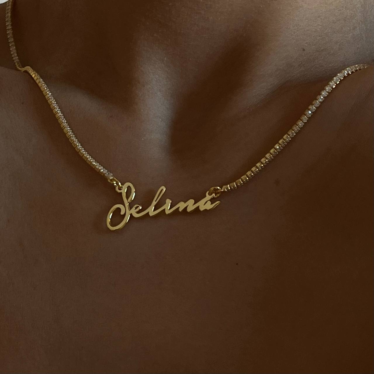 ICED OUT NOTERA NAMENSKETTE aus 925 Silber - Eleganter Halskette - AURIME