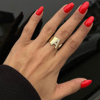 BABS BUCHSTABEN RING aus 925 Silber - Eleganter Ring - AURIME