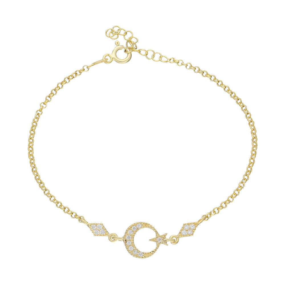 AYYILDIZ ARMKETTE aus 925 Silber - Eleganter Halskette - AURIME