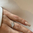 CHAIN RING ZIRKONIA aus 925 Silber - Eleganter Ring - AURIME