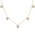 Herz-Choker-Kette aus 925 Silber von AURIME, zeigt eine filigrane silberne Halskette mit Herz-Anhänger.