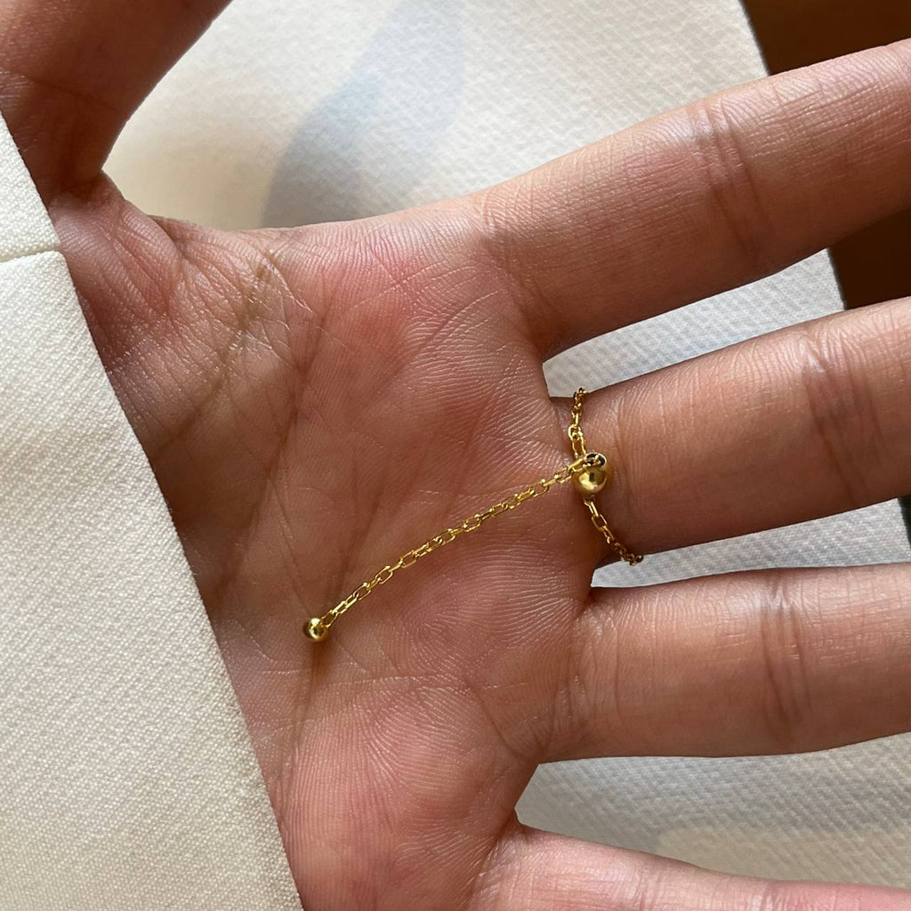 CHAIN RING BUTTERFLY aus 925 Silber - Eleganter Ring - AURIME