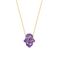 FATIMAS HAND KETTE VIOLETT (8449852637527)
