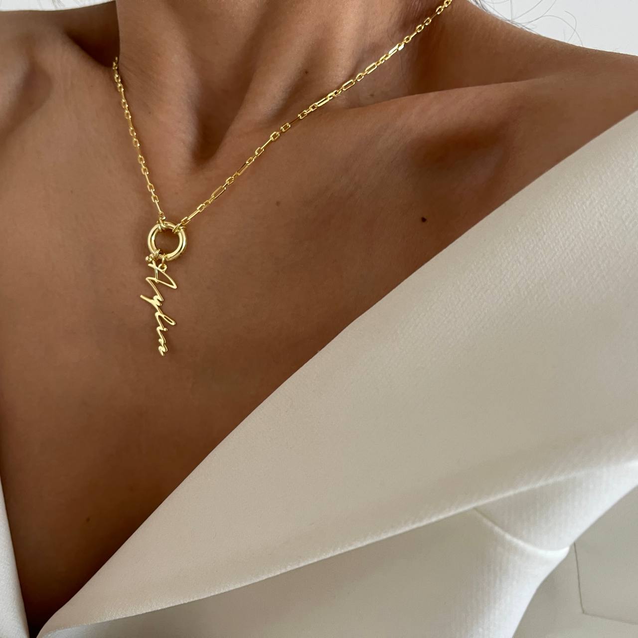 CHAIN SIGNATUR NAMENSKETTE aus 925 Silber - Eleganter Halskette - AURIME