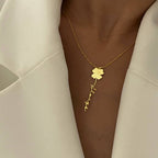 KLEEBLATT NAMENSKETTE aus 925 Silber - Eleganter Halskette - AURIME