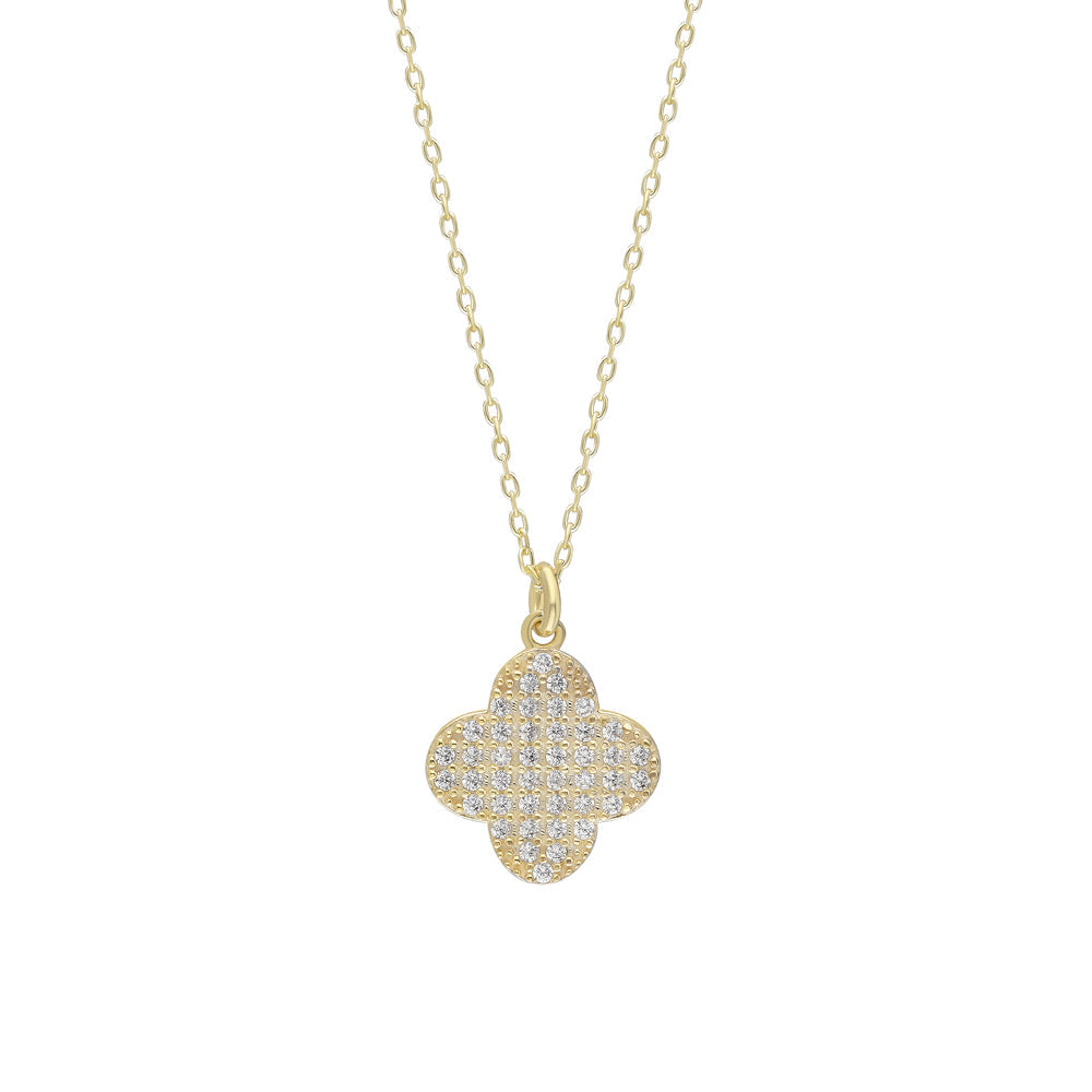KLEEBLATT CHAIN HALSKETTE - 925 SILBER aus 925 Silber - Eleganter Halskette - AURIME