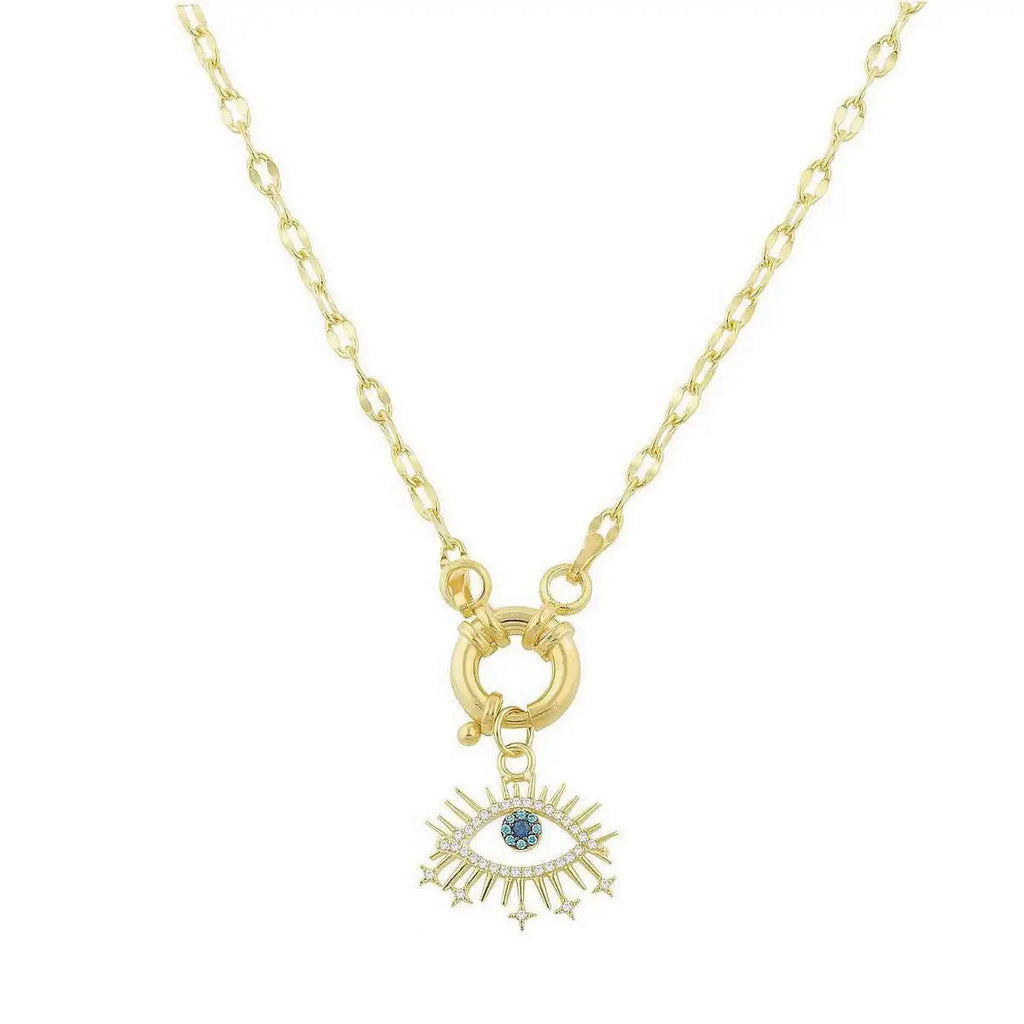 MIYA AUGE HALSKETTE aus 925 Silber - Eleganter Halskette - AURIME