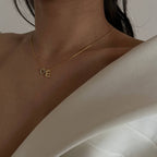 MINI ZIRKONIA HERZ HALSKETTE MIT INITALIEN aus 925 Silber - Eleganter Halskette - AURIME