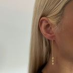 FIONA HÄNGEND ZIRKONIA OHRRING aus 925 Silber - Eleganter Ohrringe - AURIME