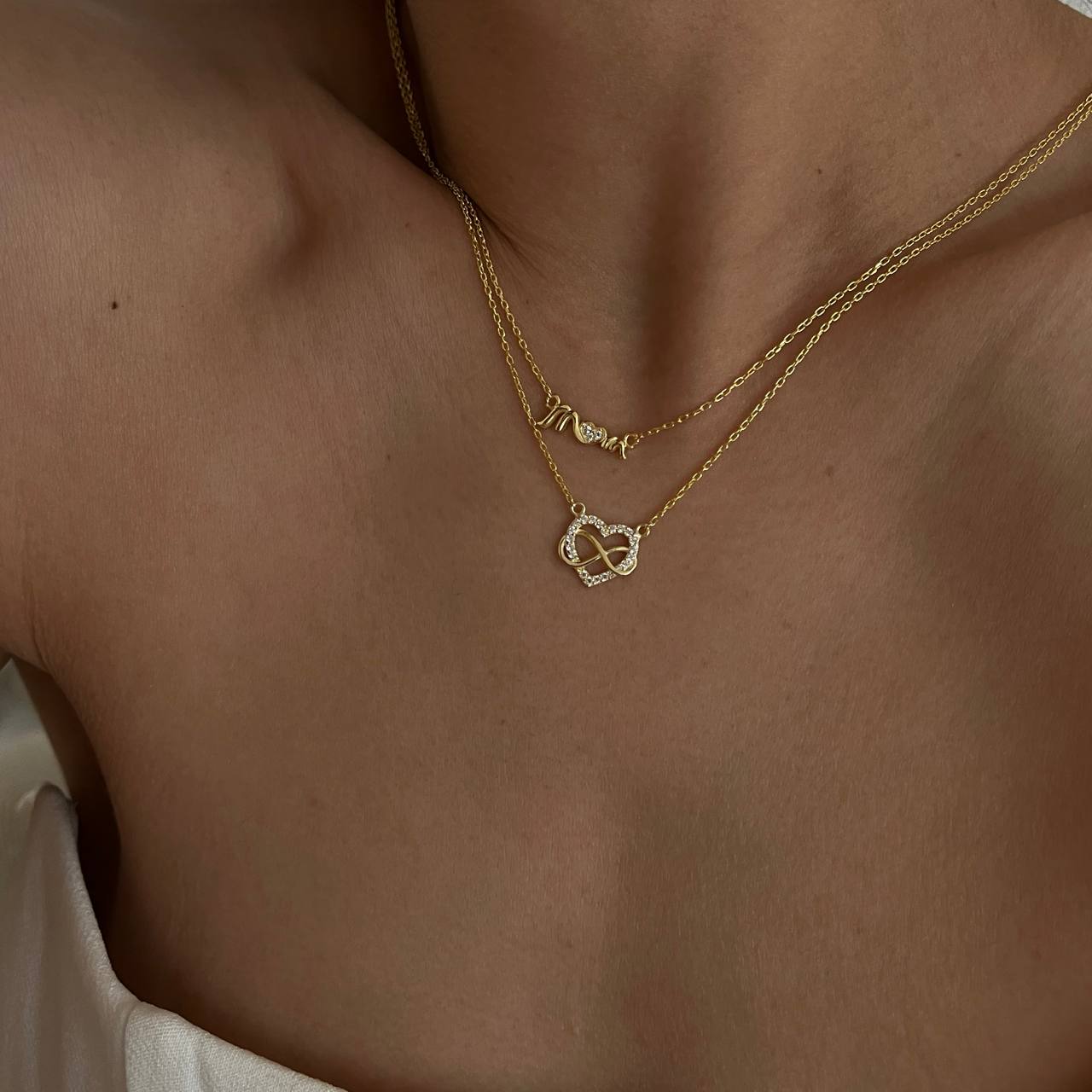 INFINITY LOVE HALSKETTE LIMITIERT aus 925 Silber - Eleganter Halskette - AURIME