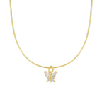MINI BUTTERFLY ITALI HALSKETTE aus 925 Silber - Eleganter Halskette - AURIME