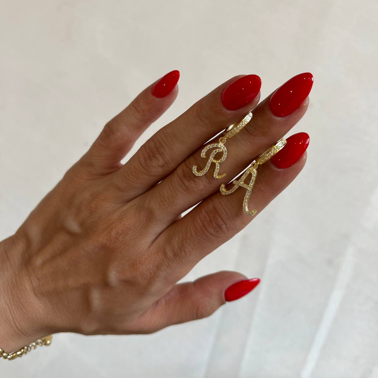 MAXI LETTER OHRRINGE aus 925 Silber - Eleganter Ohrringe - AURIME