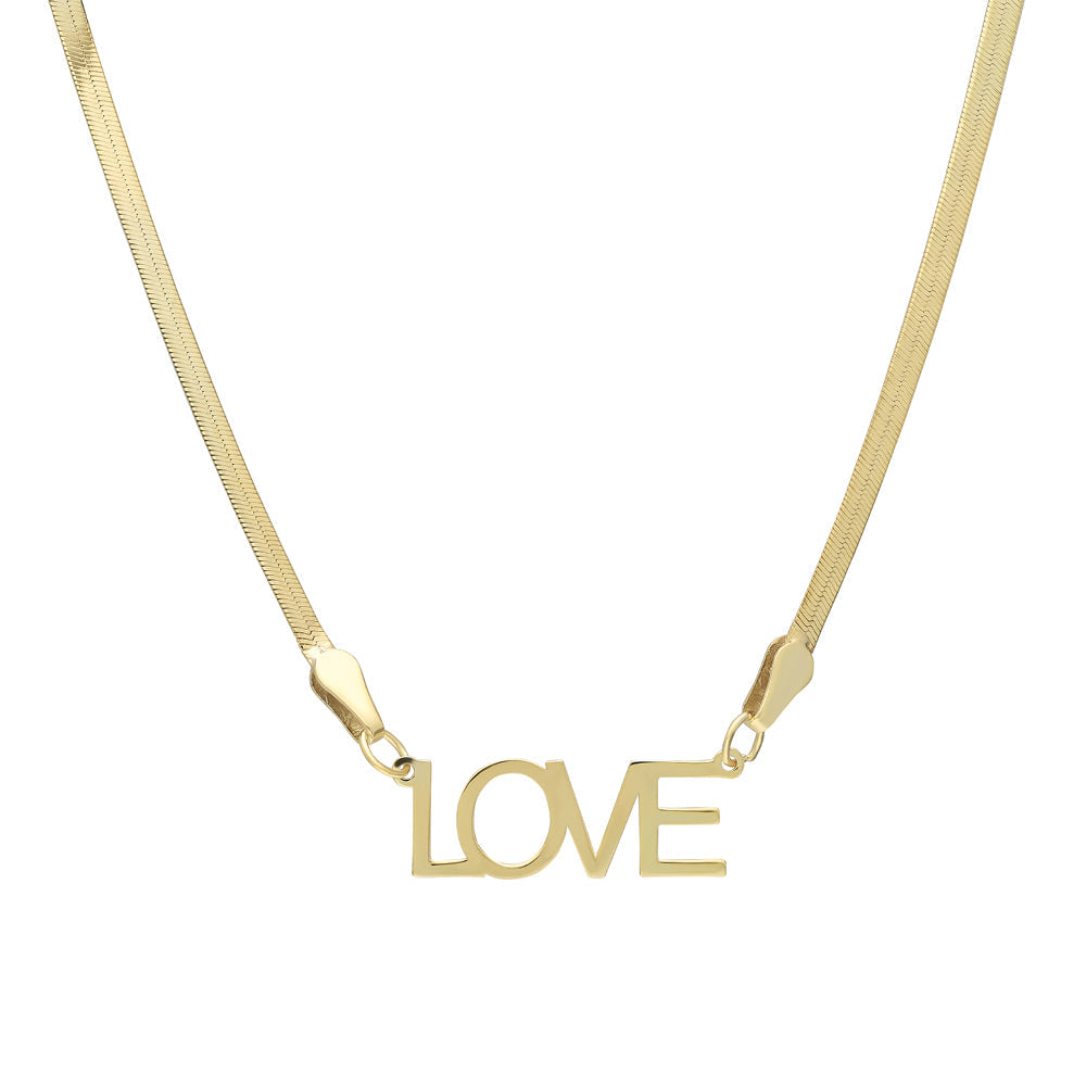 SCHLANGEN NAMENSKETTE aus 925 Silber - Eleganter Halskette - AURIME