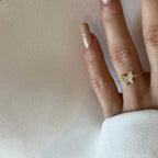 CHAIN RING BUTTERFLY aus 925 Silber - Eleganter Ring - AURIME