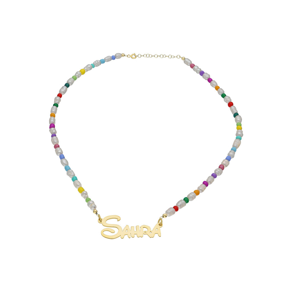 HALSKETTE PEARL FOR KIDS MIT NAMEN aus 925 Silber - Eleganter Halskette - AURIME