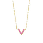 MINIMAL COLORFULL HEART NECKLACE aus 925 Silber - Hochwertiger Schmuck - AURIME