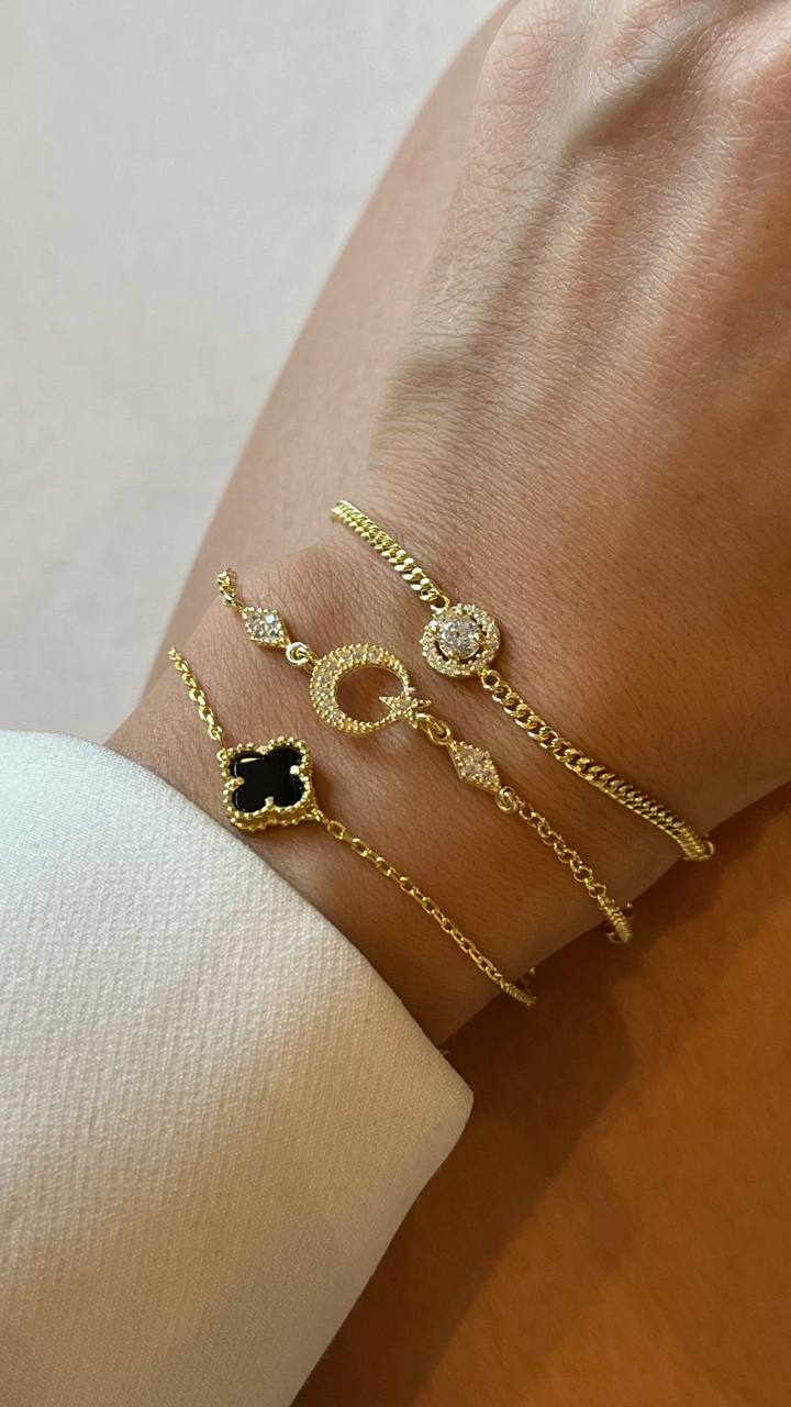 AYYILDIZ ARMKETTE aus 925 Silber - Eleganter Halskette - AURIME