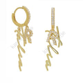 Namensohrring mit Zirkonia Buchstabe (8061820076334)