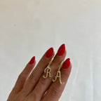 MAXI LETTER OHRRINGE aus 925 Silber - Eleganter Ohrringe - AURIME