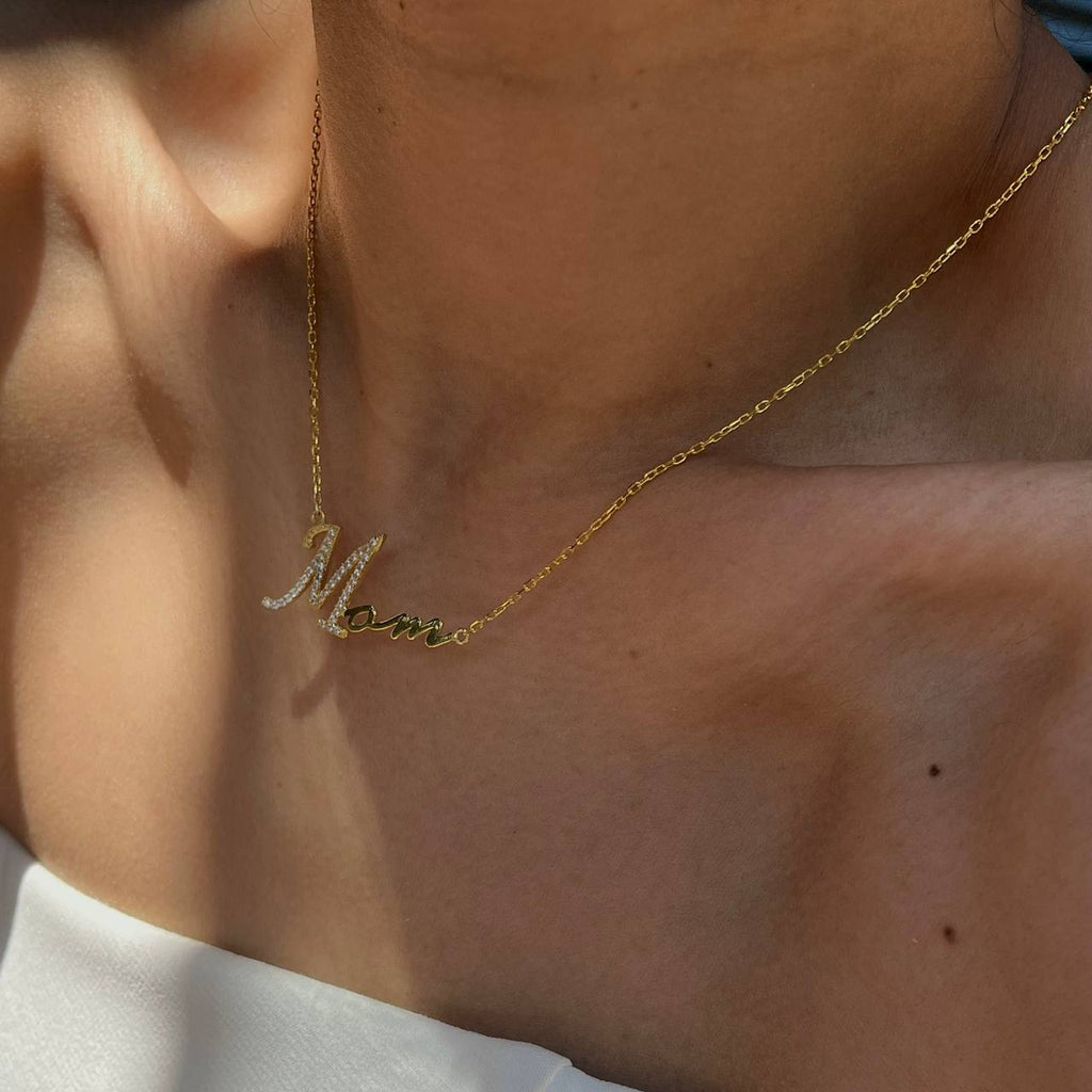 MOM HALSKETTE aus 925 Silber - Eleganter Halskette - AURIME