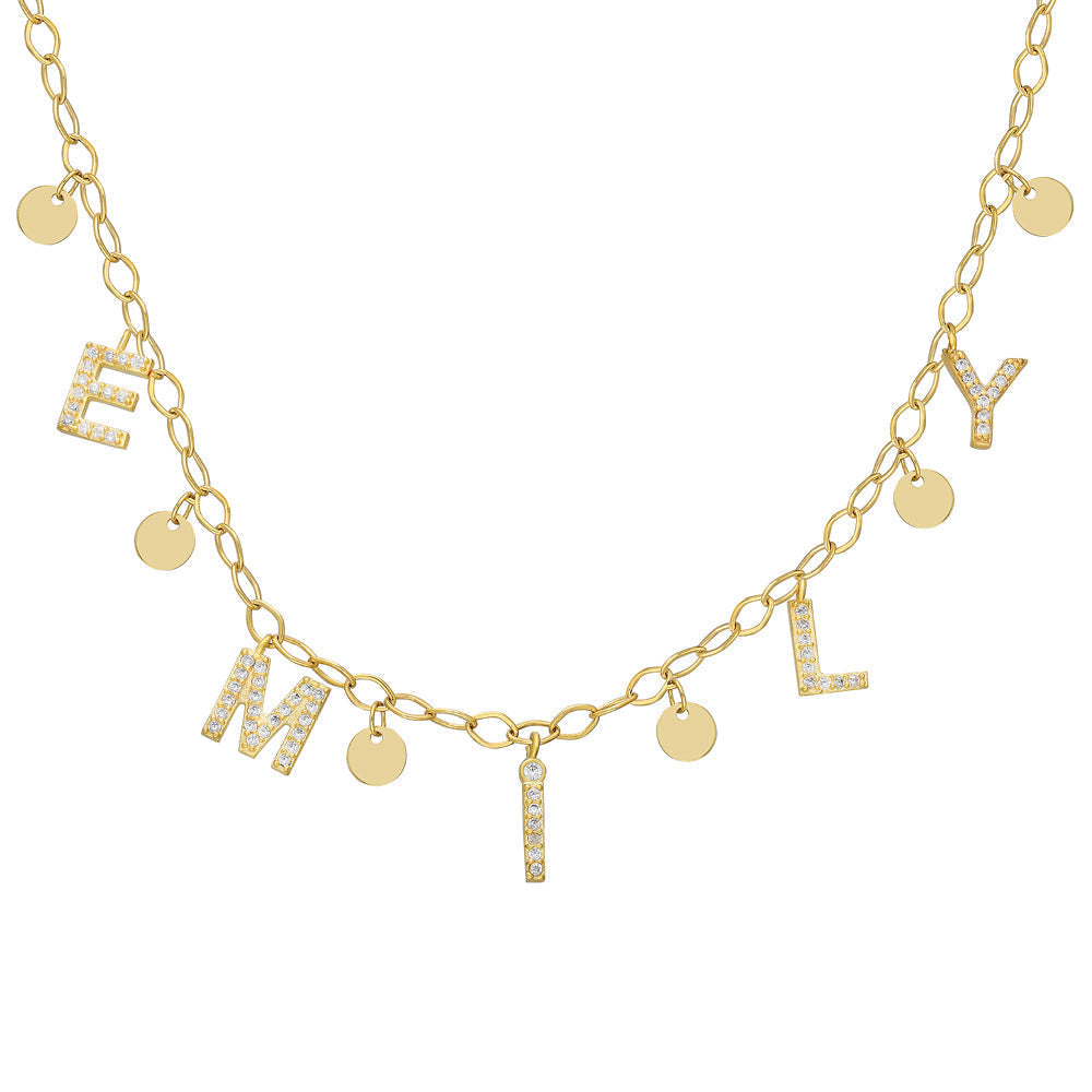 Chain Namenskette - 925 SILBER aus 925 Silber - Eleganter Halskette - AURIME