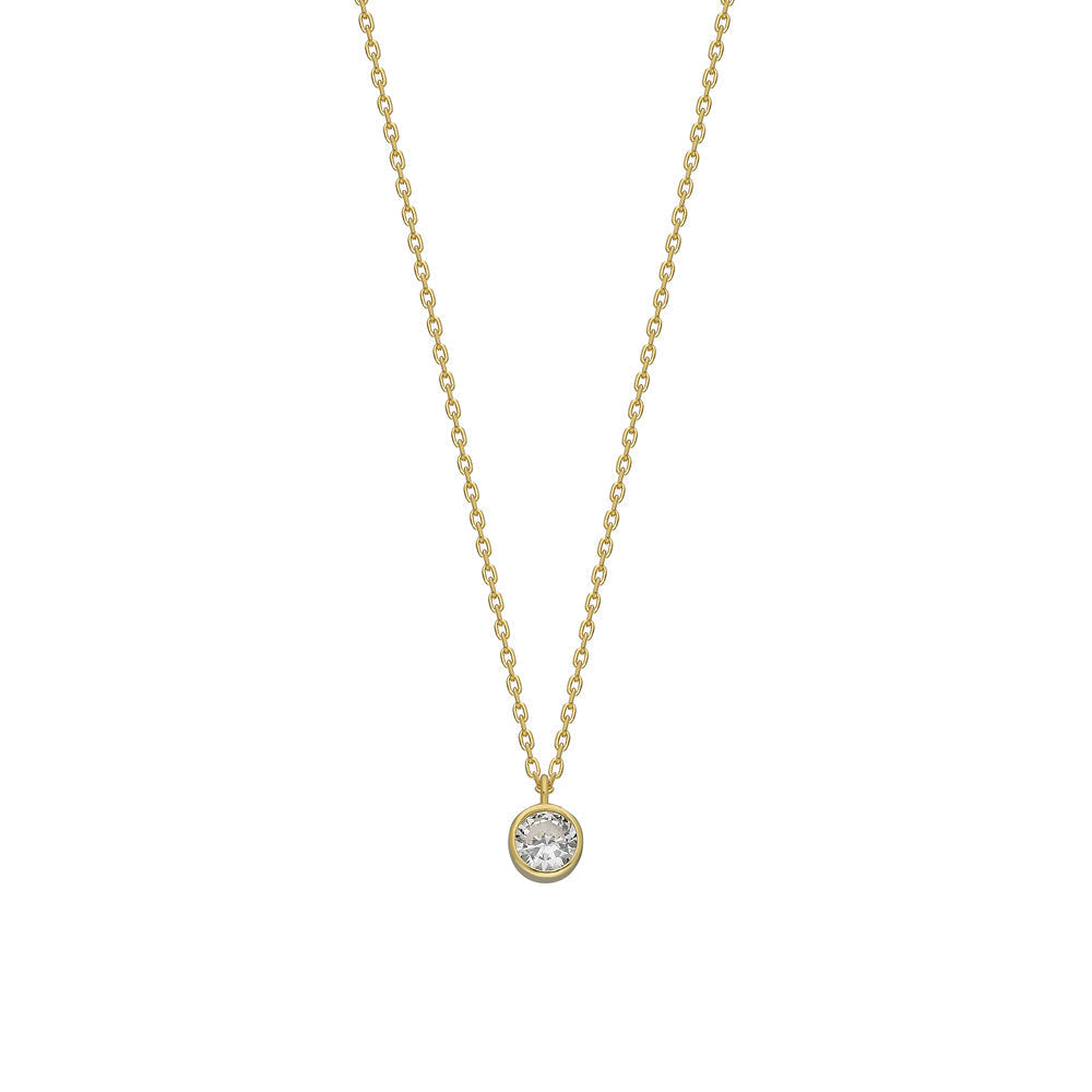 MINI ZIRKONIA KETTE aus 925 Silber - Eleganter Halskette - AURIME