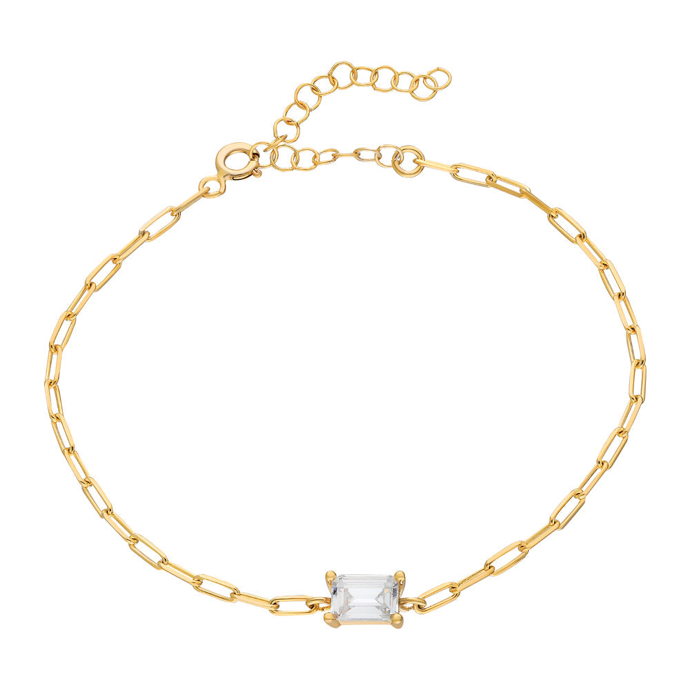 BAGUETTE ARMKETTE II aus 925 Silber - Eleganter Halskette - AURIME