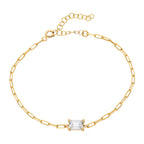 BAGUETTE ARMKETTE II aus 925 Silber - Eleganter Halskette - AURIME