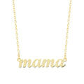 Waagerechte Mama-Kette aus 925 Silber von AURIME, elegante Halskette mit filigranem Design und silbernem Glanz.