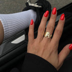 BABS BUCHSTABEN RING aus 925 Silber - Eleganter Ring - AURIME