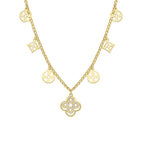 LUXUS CHARM HALSKETTE aus 925 Silber - Eleganter Halskette - AURIME
