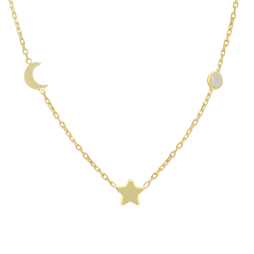 HILAL HALSKETTE aus 925 Silber - Eleganter Halskette - AURIME