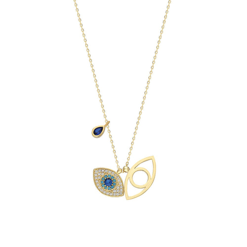 AUGENKETTE CRYSTAL HALSKETTE (8500931789143)