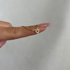 MINI ZIRKONIA HERZ HALSKETTE aus 925 Silber - Eleganter Halskette - AURIME