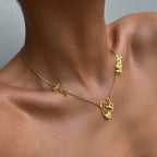 MOM HALSKETTE MIT ZWEI WUNSCHNAMEN aus 925 Silber - Eleganter Halskette - AURIME