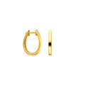 Silberne ELIPS BASIC Ohrringe aus 925er Silber von AURIME, elegante Ohrschmuck mit modernem Design, auf weißem Hintergrund.