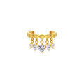 Eleganter SHAKIRA Ring aus 925 Silber von AURIME mit filigranem Design, abgebildet auf weißem Hintergrund.