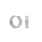 CREOLEN LUXUS OHRRINGE MIT ZIRKONIA aus 925 Silber - Eleganter Ohrringe - AURIME