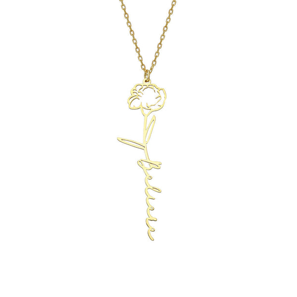 NELKE NAMESKETTE aus 925 Silber - Eleganter Halskette - AURIME