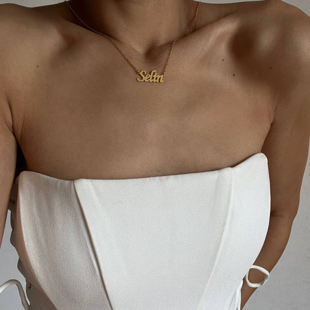 NAMENSKETTE BASIC aus 925 Silber - Eleganter Halskette - AURIME