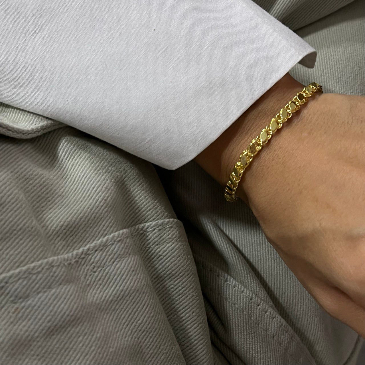 GERSTEN ARMKETTE aus 925 Silber - Eleganter Halskette - AURIME