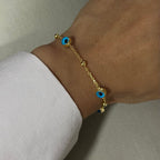 BULLET NAZAR ARMBAND aus 925 Silber - Eleganter Armband - AURIME