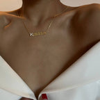 WAAGERECHTE NAMENSKETTE aus 925 Silber - Eleganter Halskette - AURIME