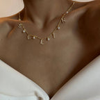 CHOCKER NAMENSKETTE MIT PERLE aus 925 Silber - Eleganter Halskette - AURIME