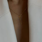 VINTAGE SIGNATUR NAMENSKETTE aus 925 Silber - Eleganter Halskette - AURIME