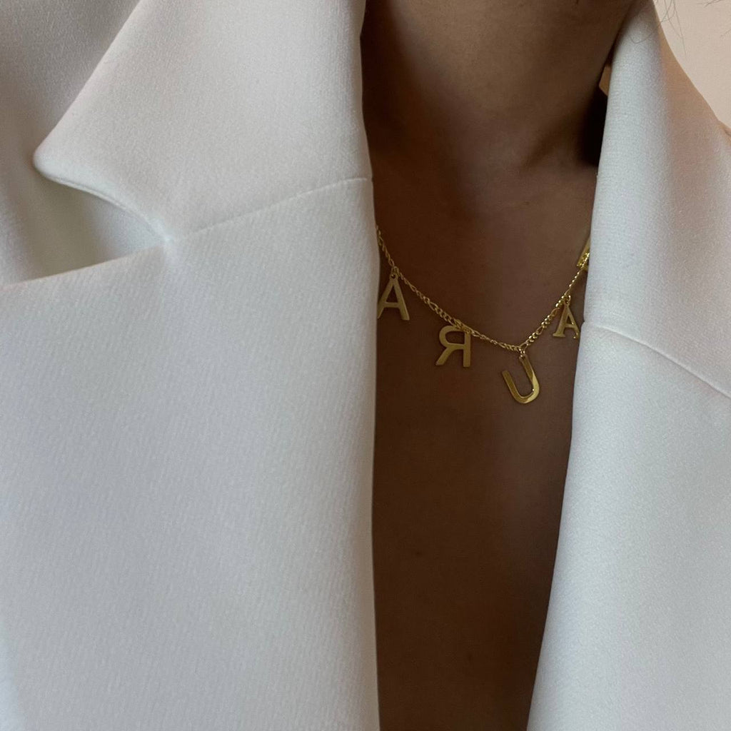 CHOCKER NAMENSKETTE aus 925 Silber - Eleganter Halskette - AURIME