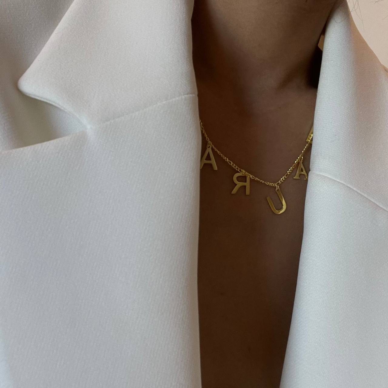 CHOCKER NAMENSKETTE aus 925 Silber - Eleganter Halskette - AURIME