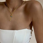 DICK CHAIN DESIGN SIGNATUR HALSKETTE MIT NAZAR aus 925 Silber - Eleganter Halskette - AURIME