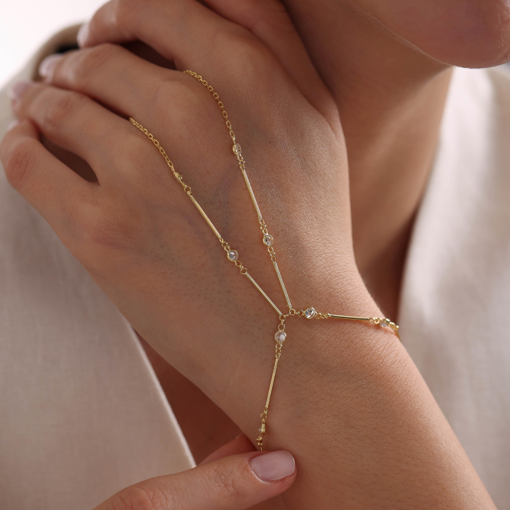 RUNA HANDKETTE aus 925 Silber - Eleganter Halskette - AURIME