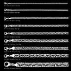 OXIDIERTE RUNDE KÖNIGSKETTE aus 925 Silber - Eleganter Halskette - AURIME